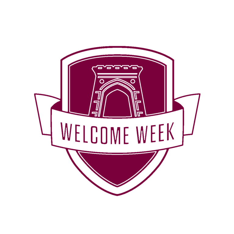 Text on image of McMaster Welcome Week Logo. Text reads: Welcome Week